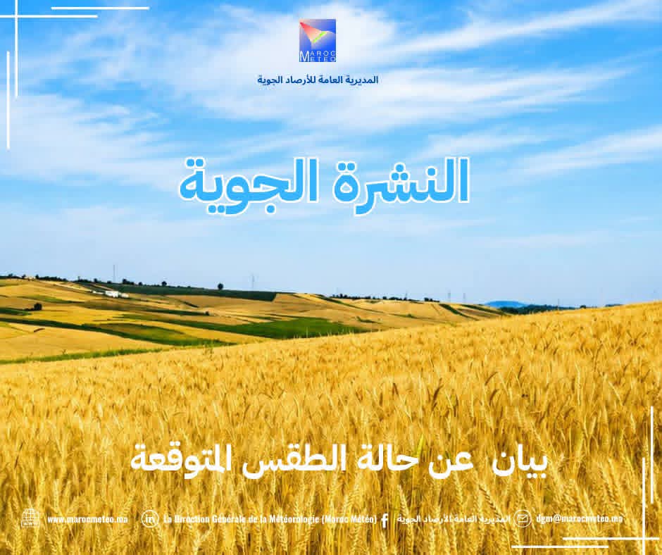 توقعات أحوال الطقس بالمغرب