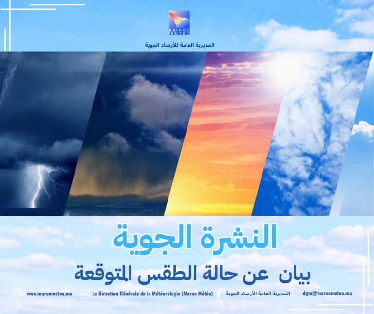 التوقعات الجوية بالمملكة خلال الأيام المقبلة